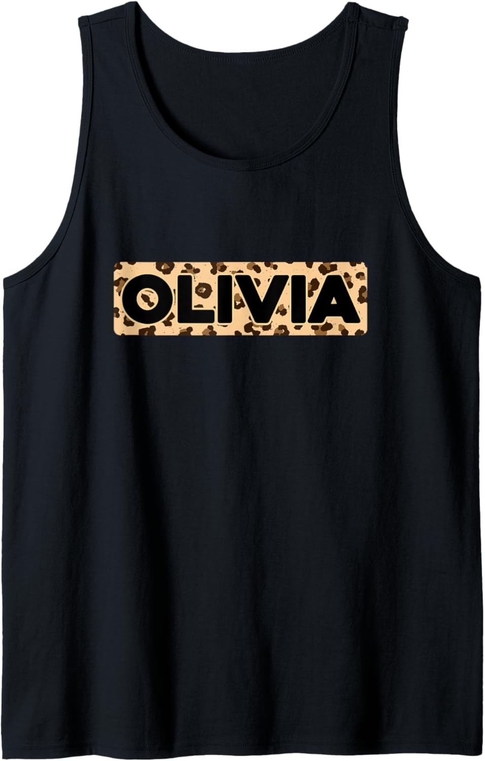 Funny Olivia Leopard Print Personalized Name Olivia Tank Top Tank Top Trending US Everyday Wear