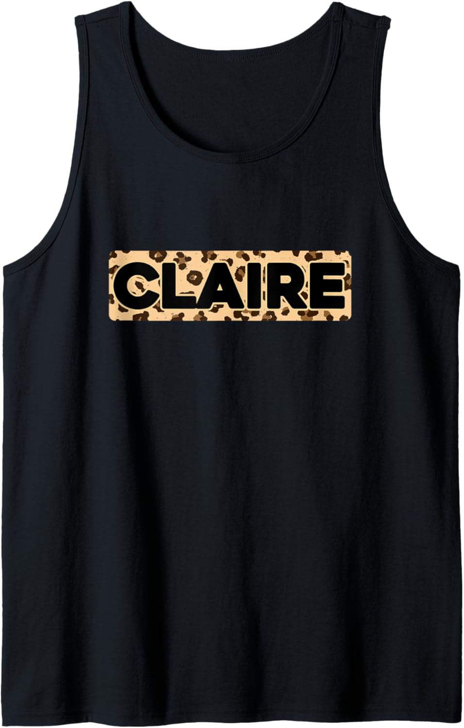 Funny Claire Leopard Print Personalized Name Claire Tank Top Tank Top Premium Print US Top Pick
