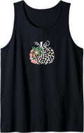 Fall Leopard Cheetah Pumpkin Rustic Halloween Thanksgiving Tank Top Tank Top Streetwear Style US Top Pick