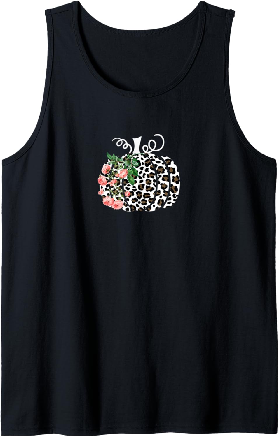 Fall Leopard Cheetah Pumpkin Rustic Halloween Thanksgiving Tank Top Tank Top Streetwear Style US Top Pick