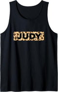 Funny Judy Leopard Print Personalized Name Judy Tank Top Tank Top Streetwear Style Gift Ready
