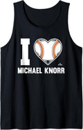 I Heart Michael Knorr Prospect Baseball Fan Gear Tank Top Tank Top | Viral Streetwear Style