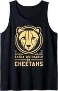 Cheetah Leopard Wildlife Easily Distracted By Cheetahs Tank Top Tank Top Streetwear Style Gift Ready
