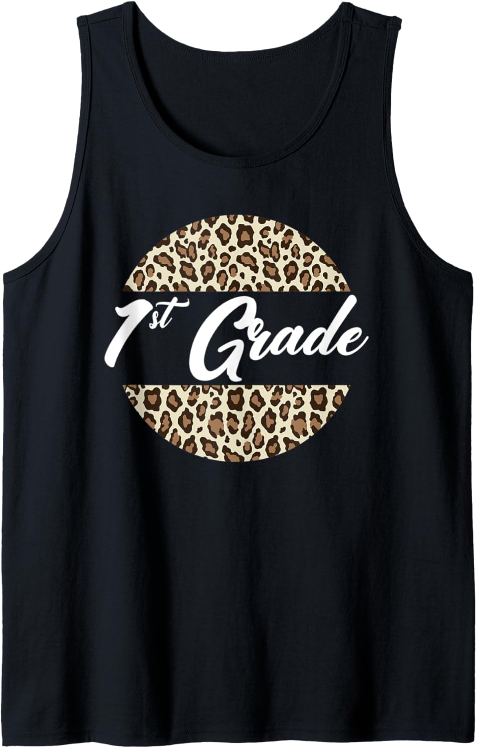 1st Grade Cheetah Print School Teacher Student First Grade Tank Top Tank Top High Search Demand Gift Ready