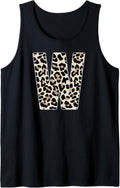 Leopard Print Cheetah Print Animal Print Letter W Cat Tank Top Tank Top Premium Print Best Seller Look
