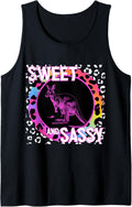 Cute Kangaroo 90s Nostalgia Rainbow Leopard Print Tropical Tank Top Tank Top High Search Demand Everyday Wear