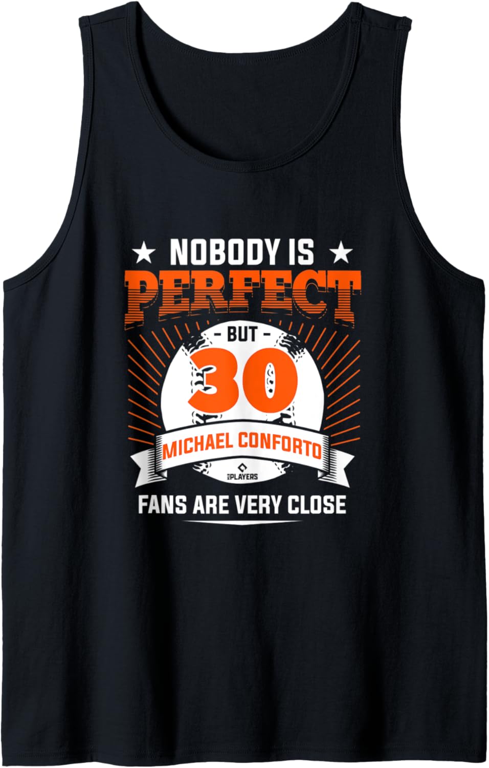 Nobody Is Perfect Michael Conforto MLBPA New York Tank Top Tank Top | Perfect Gift Idea