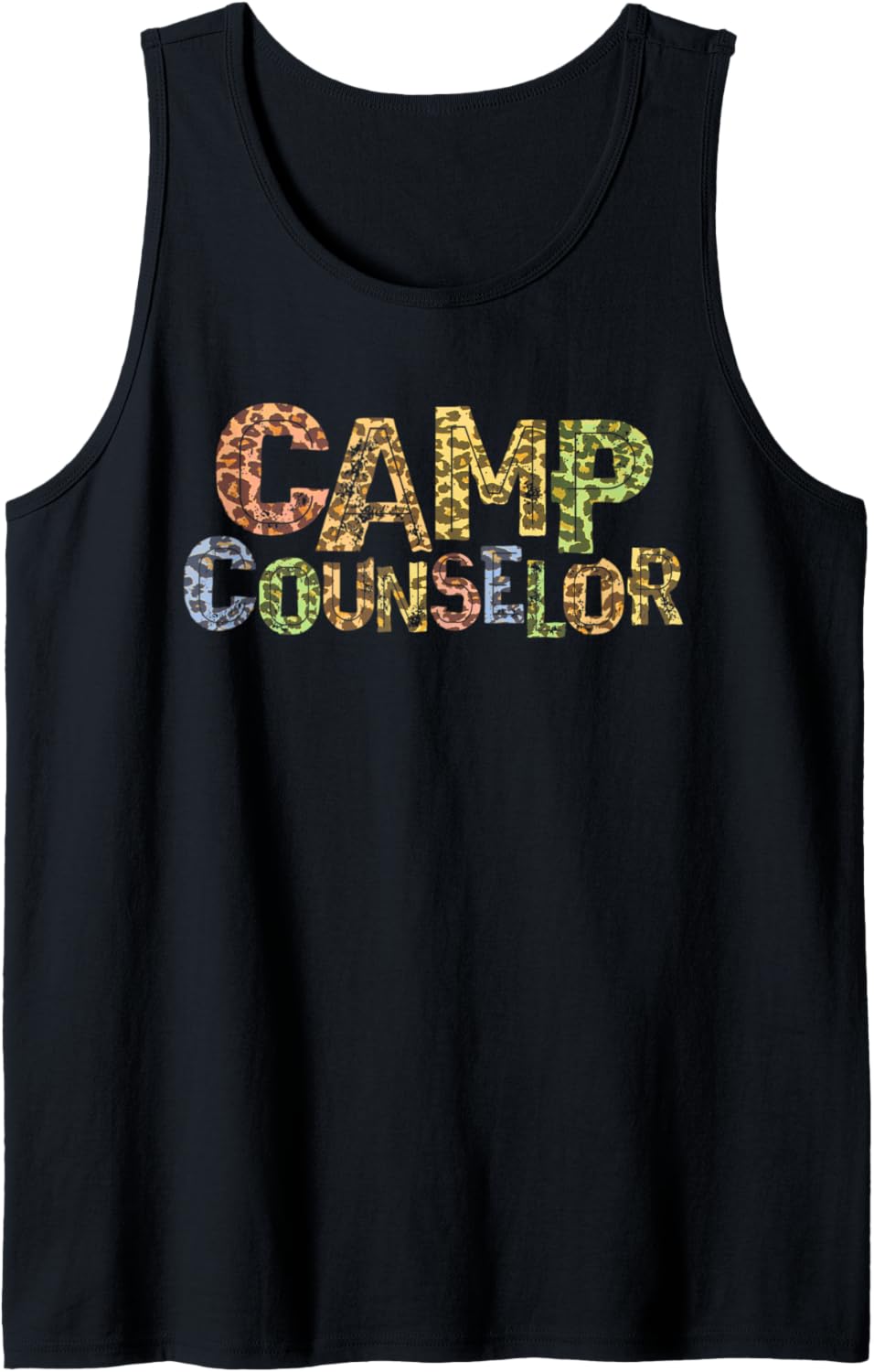 Funny CAMP COUNSELOR Leopard Print Summer Teacher Instructor Tank Top Tank Top Premium Print US Top Pick