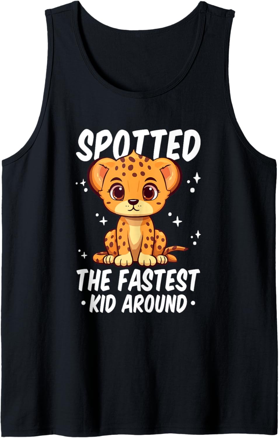 Funny Cheetah The Fastest Kid Around Cheetah Kids Tank Top Tank Top Premium Print Gift Ready
