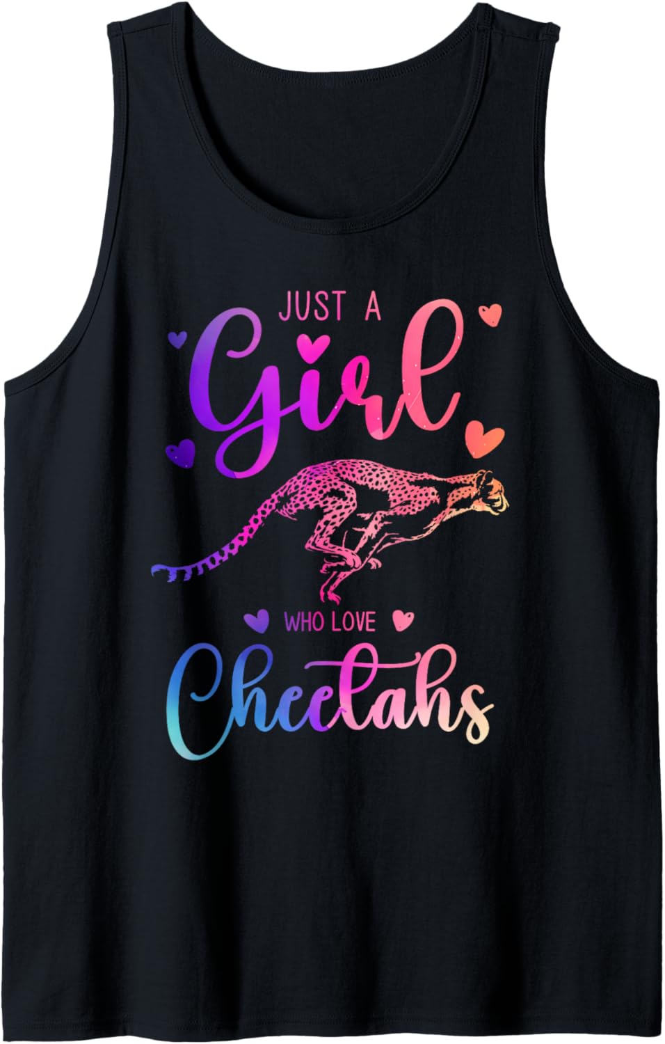 Just a Girl Who Loves Cheetahs Dress for Women and Kids Tank Top Tank Top Premium Print Fan Favorite