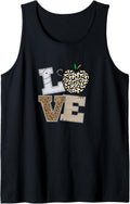 Cute Apple Love Cheetah Leopard Print Tank Top Tank Top Comfort Fit Best Seller Look