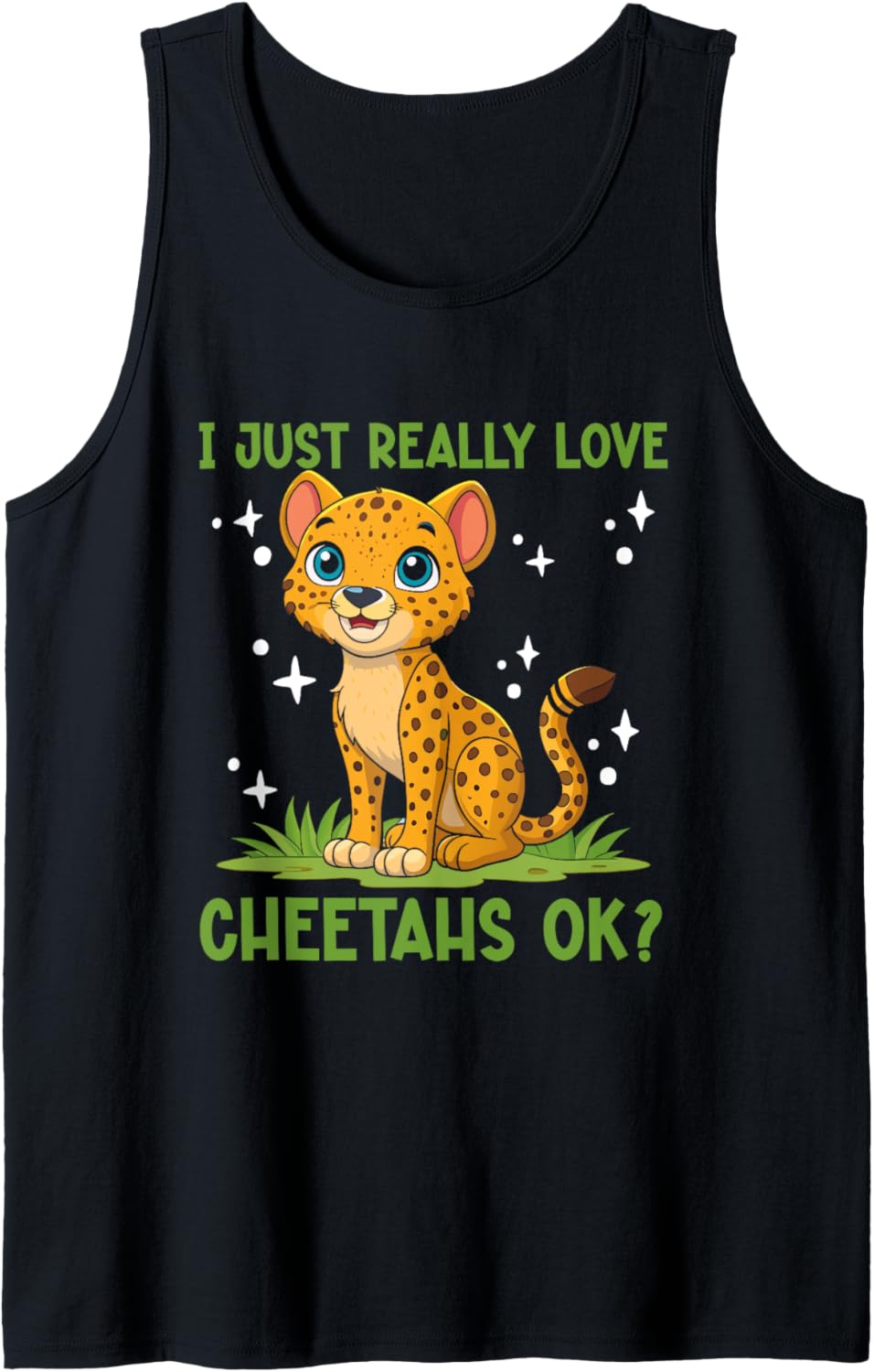 I Just Really Love Cheetahs Ok Cheetah Kids Tank Top Tank Top Premium Print US Top Pick