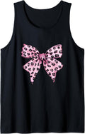 Pink Cheetah Leopard Coquette Bow Kawaii Tee Tank Top Tank Top Premium Print US Top Pick
