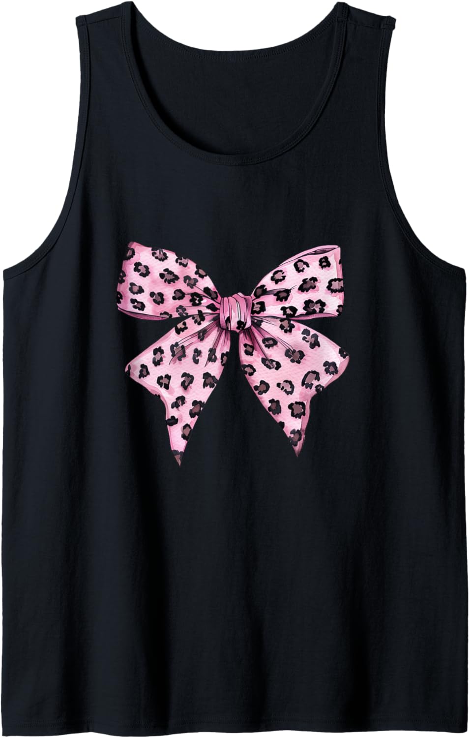 Pink Cheetah Leopard Coquette Bow Kawaii Tee Tank Top Tank Top Premium Print US Top Pick