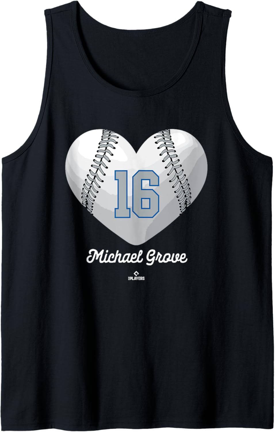 Baseball Heart Number Michael Grove Los Angeles MLBPA Tank Top Tank Top | Viral Streetwear Style