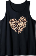 Leopard Cheetah Animal Print Heart Tank Top Tank Top Trending US US Top Pick