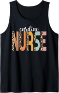 Nurse Cardiac Nurse Cheetah Print RN Cute Cardiac Nurse Tank Top Tank Top Trending US Best Seller Look
