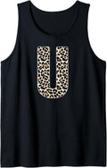 Leopard Print Cheetah Print Animal Print Letter U Cat Tank Top Tank Top Streetwear Style Fan Favorite