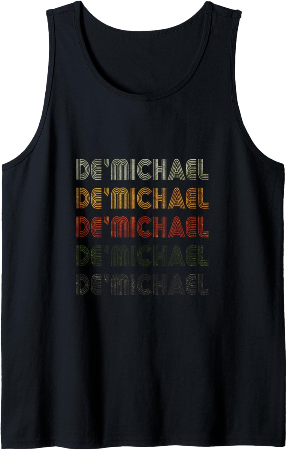 Love Heart De'Michael Tee Grunge Vintage Black De'Michael Tank Top Tank Top | Viral Streetwear Style