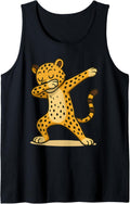 Funny Dabbing Cheetah Graphic for Animal Lovers Tank Top Tank Top Viral TikTok Find US Top Pick
