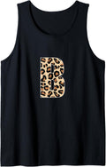 Cheetah Print Letter B Leopard Initial Letter B Tank Top Tank Top Comfort Fit Fan Favorite