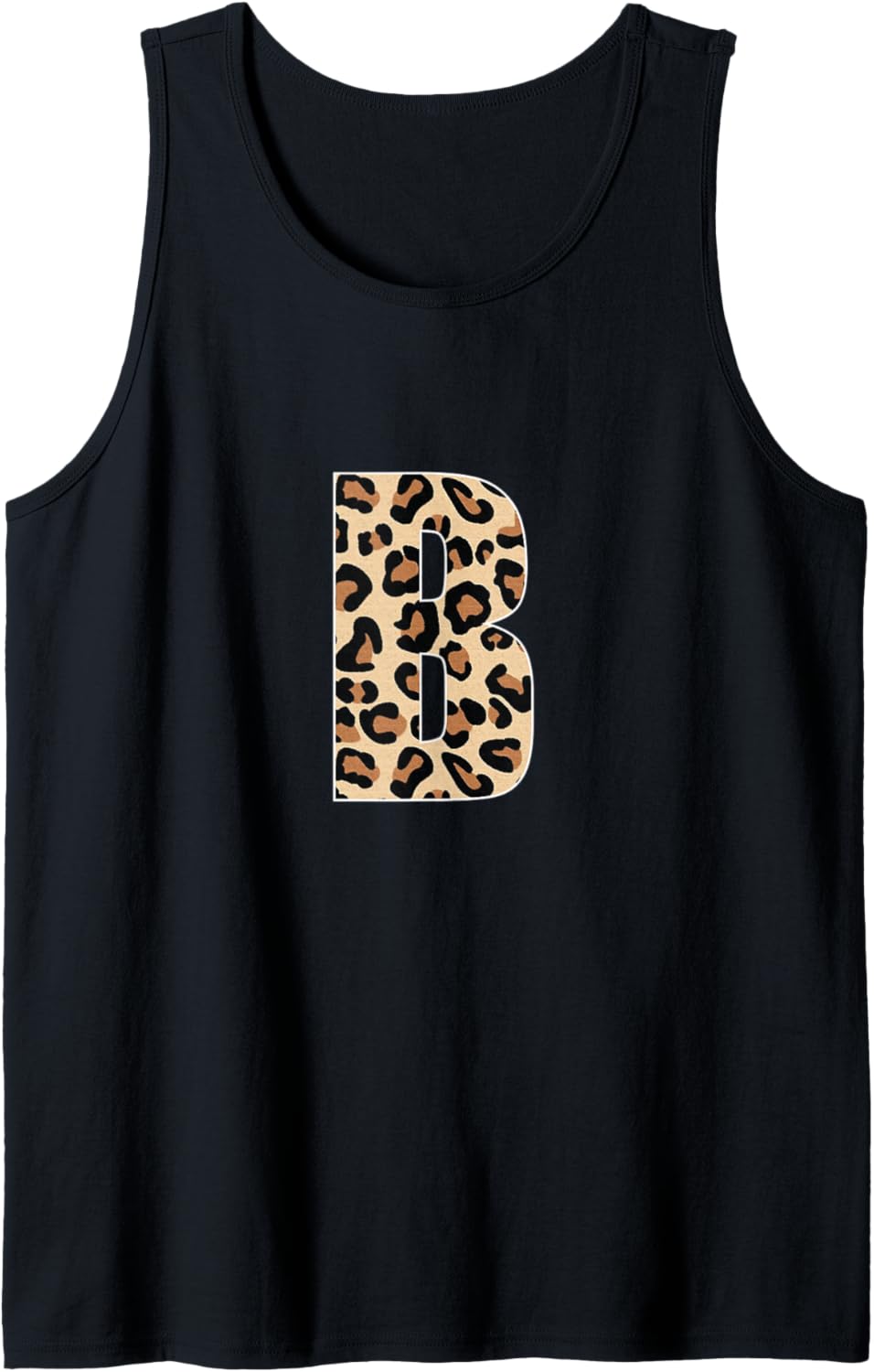Cheetah Print Letter B Leopard Initial Letter B Tank Top Tank Top Comfort Fit Fan Favorite