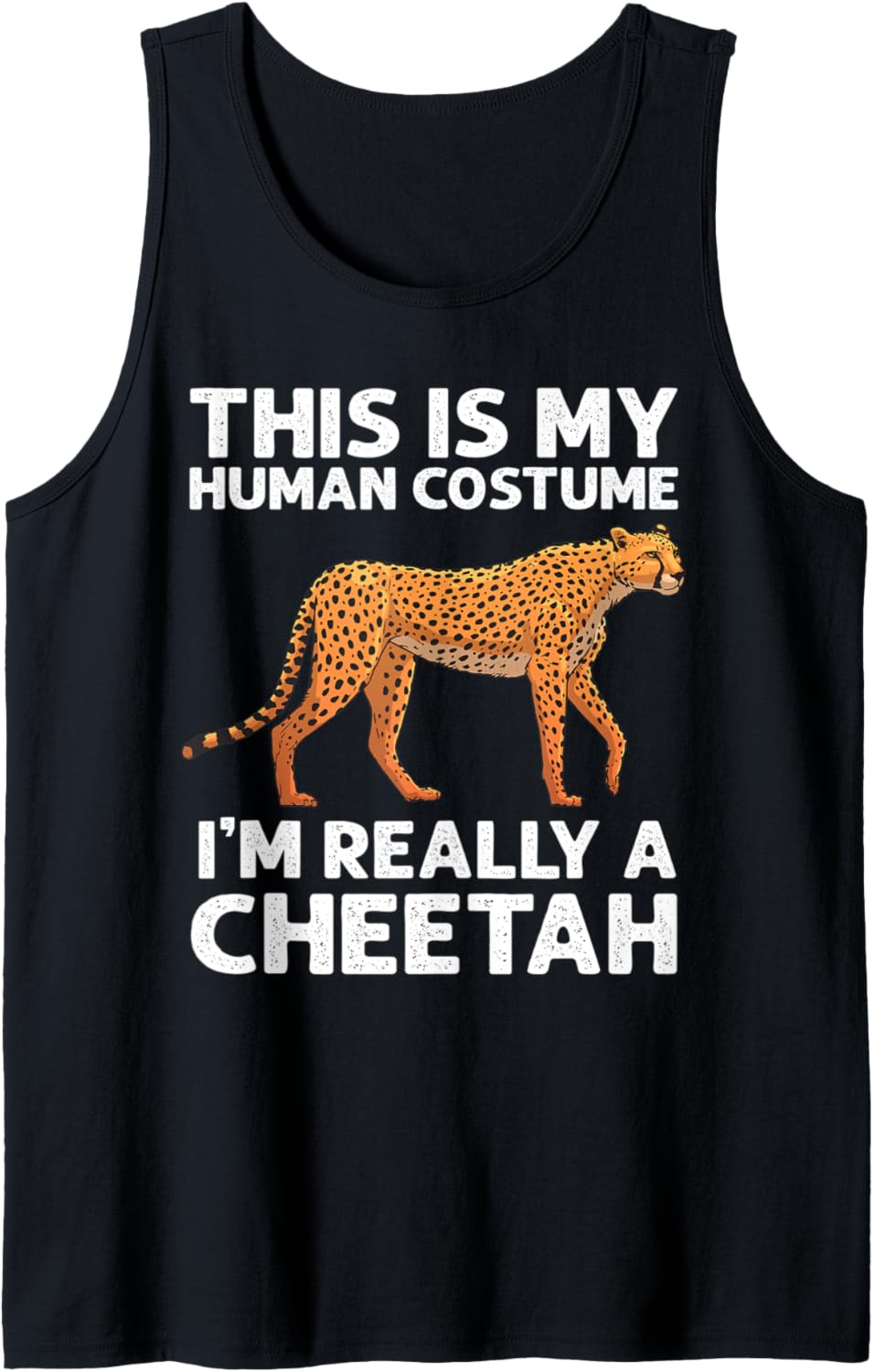 Funny Cheetah Design For Boys Girls Leopard Safari Wildlife Tank Top Tank Top Comfort Fit Everyday Wear
