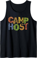 Funny CAMP HOST Leopard Print Summer Staff Counselor Teacher Tank Top Tank Top Comfort Fit Hot Right Now