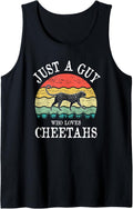 Just A Guy Who Loves Cheetahs Tank Top Tank Top Viral TikTok Find Best Seller Look