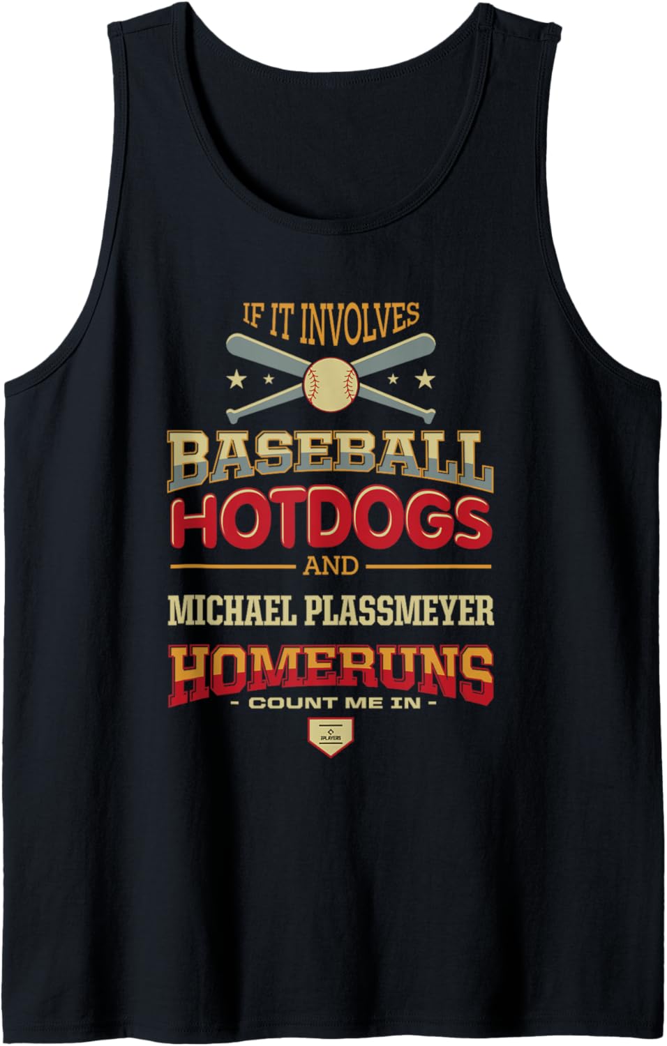 Baseball, Hotdogs and Michael Plassmeyer Prospect Baseball Tank Top Tank Top | Perfect Gift Idea