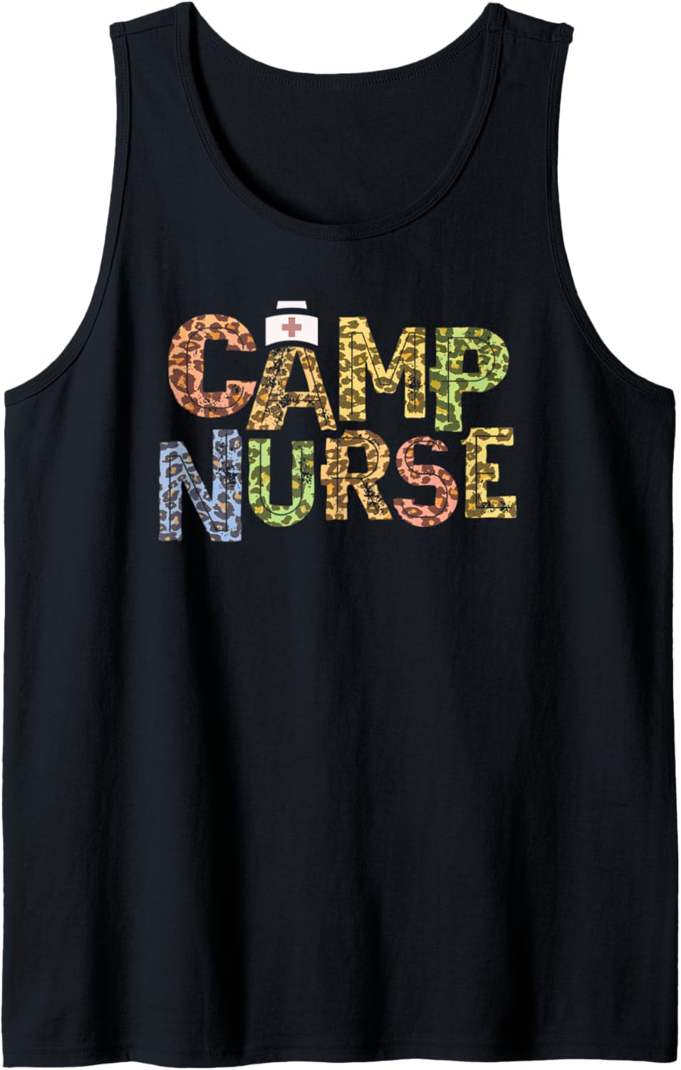 Funny CAMP NURSE Leopard Print Health Care Camping Medical Tank Top Tank Top Streetwear Style US Top Pick