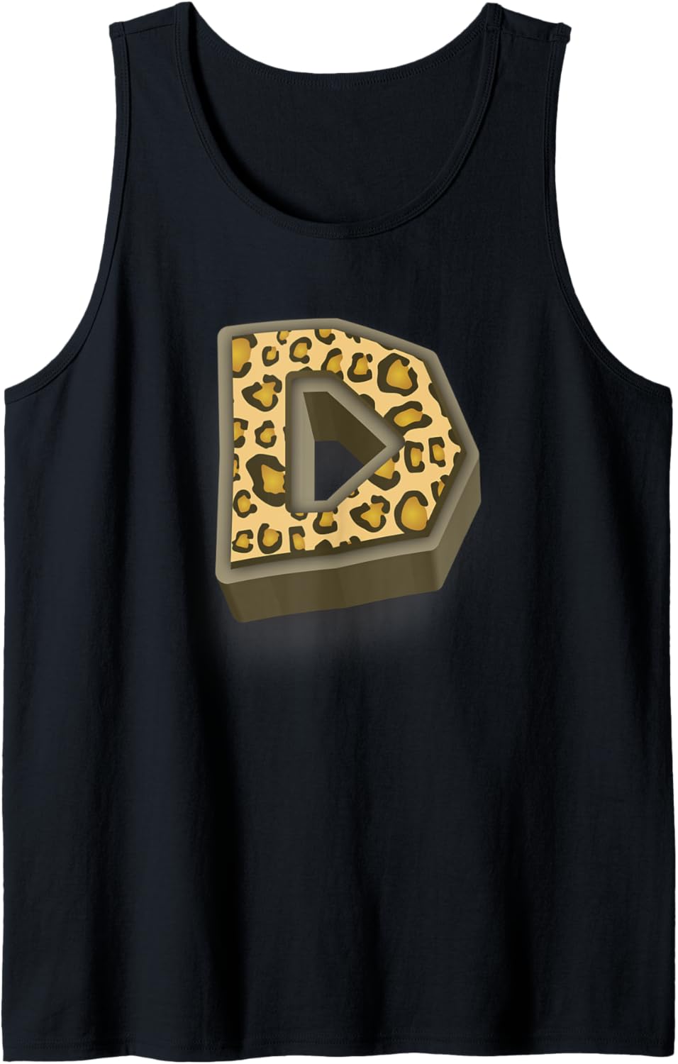 Cute Letter D Initial Name Leopard Cheetah Animal Print Tank Top Tank Top Comfort Fit Fan Favorite