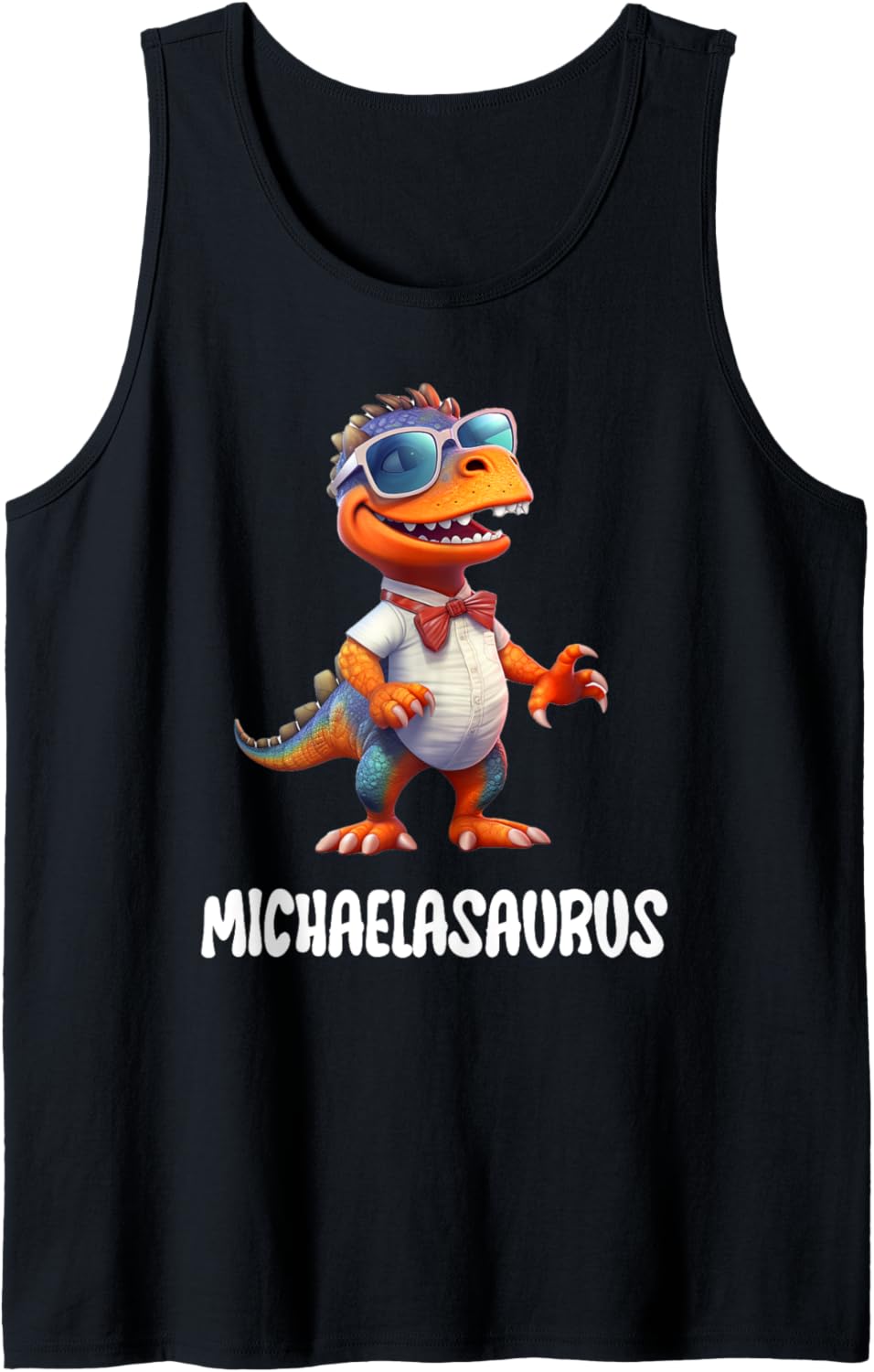 Michaelasaurus Dinosaur Design for Michael Tank Top Tank Top | Everyday Casual Wear