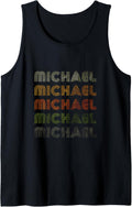 Love Heart Michael Tee Grunge Vintage Style Black Michael Tank Top Tank Top | Everyday Casual Wear