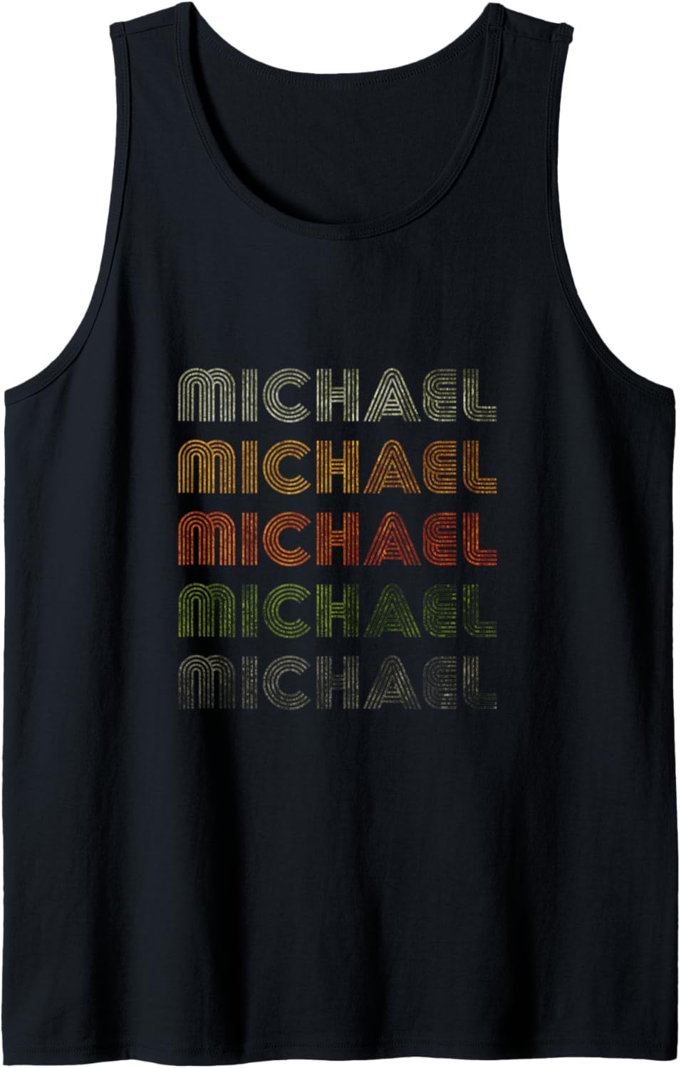 Love Heart Michael Tee Grunge Vintage Style Black Michael Tank Top Tank Top | Everyday Casual Wear