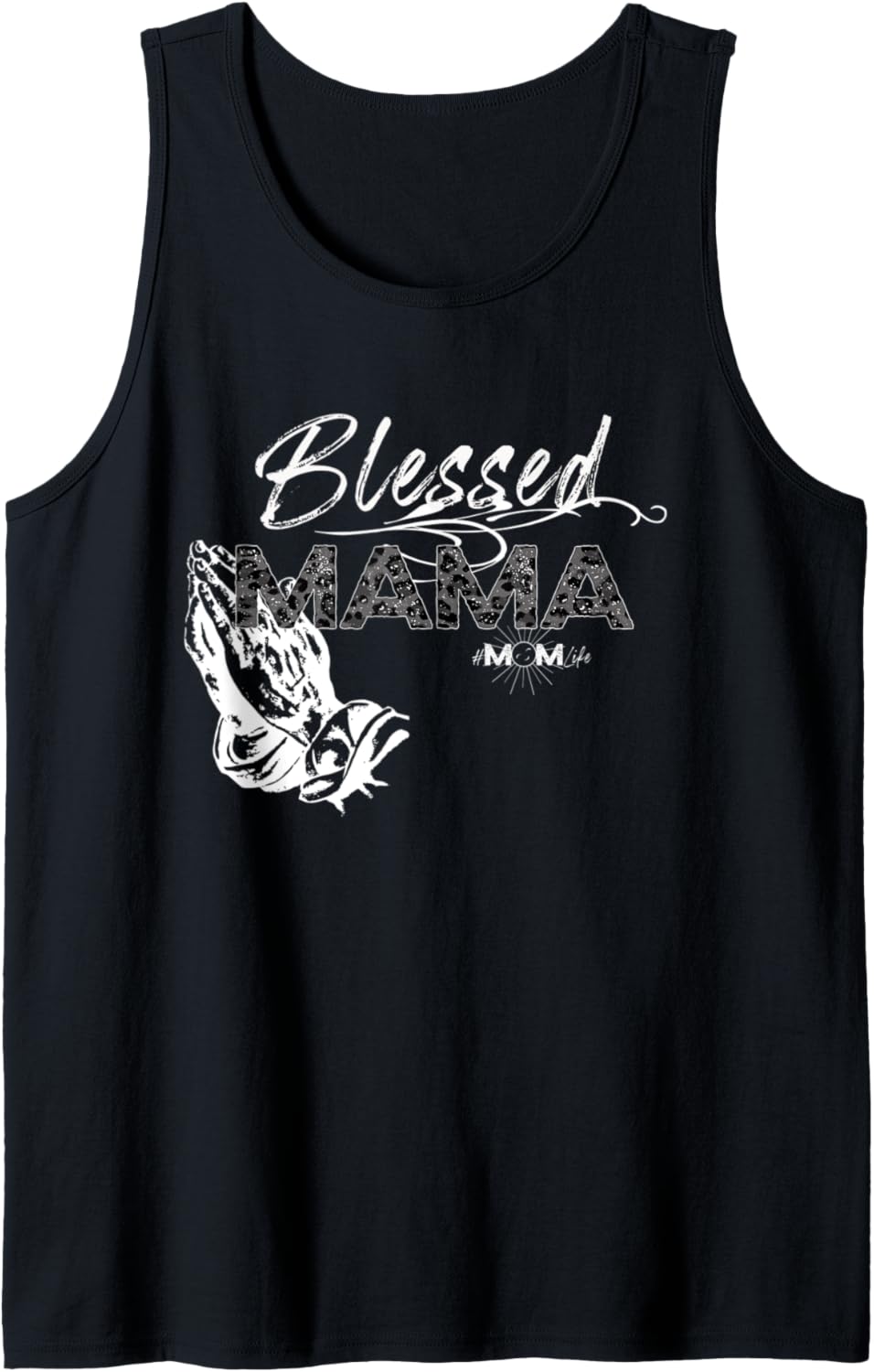 Blessed Mama Mom Life Cheetah Print Leopard Skin Cute Top Tank Top Tank Top Streetwear Style Gift Ready