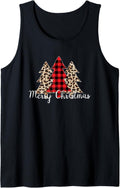 Leopard Cheetah Print Christmas Tree Womens Holiday Gift Tank Top Tank Top Viral TikTok Find Everyday Wear