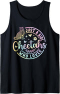 Just A Girl Who Loves Cheetahs Cute Cheetah Lover Tank Top Tank Top High Search Demand Everyday Wear