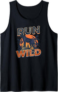 Cheetah Print Run Wild Tank Top Tank Top Premium Print Fan Favorite