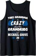 Grandma Crazy for Michael Grove Los Angeles Baseball MLBPA Tank Top Tank Top | US Best Seller