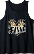 Cute GRANNY Women s Leopard Cheetah Print Heart Grandmother Tank Top Tank Top Premium Print Gift Ready