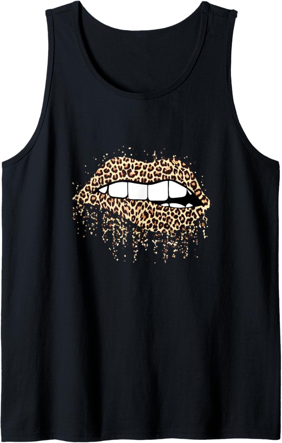 Cool Lips Bite Kiss Me Leopard Print Cheetah Valentines Tank Top Tank Top High Search Demand Fan Favorite