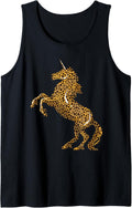 Funny Leopard Print Unicorn Gift Cute Imaginary Creature Tank Top Tank Top High Search Demand Fan Favorite