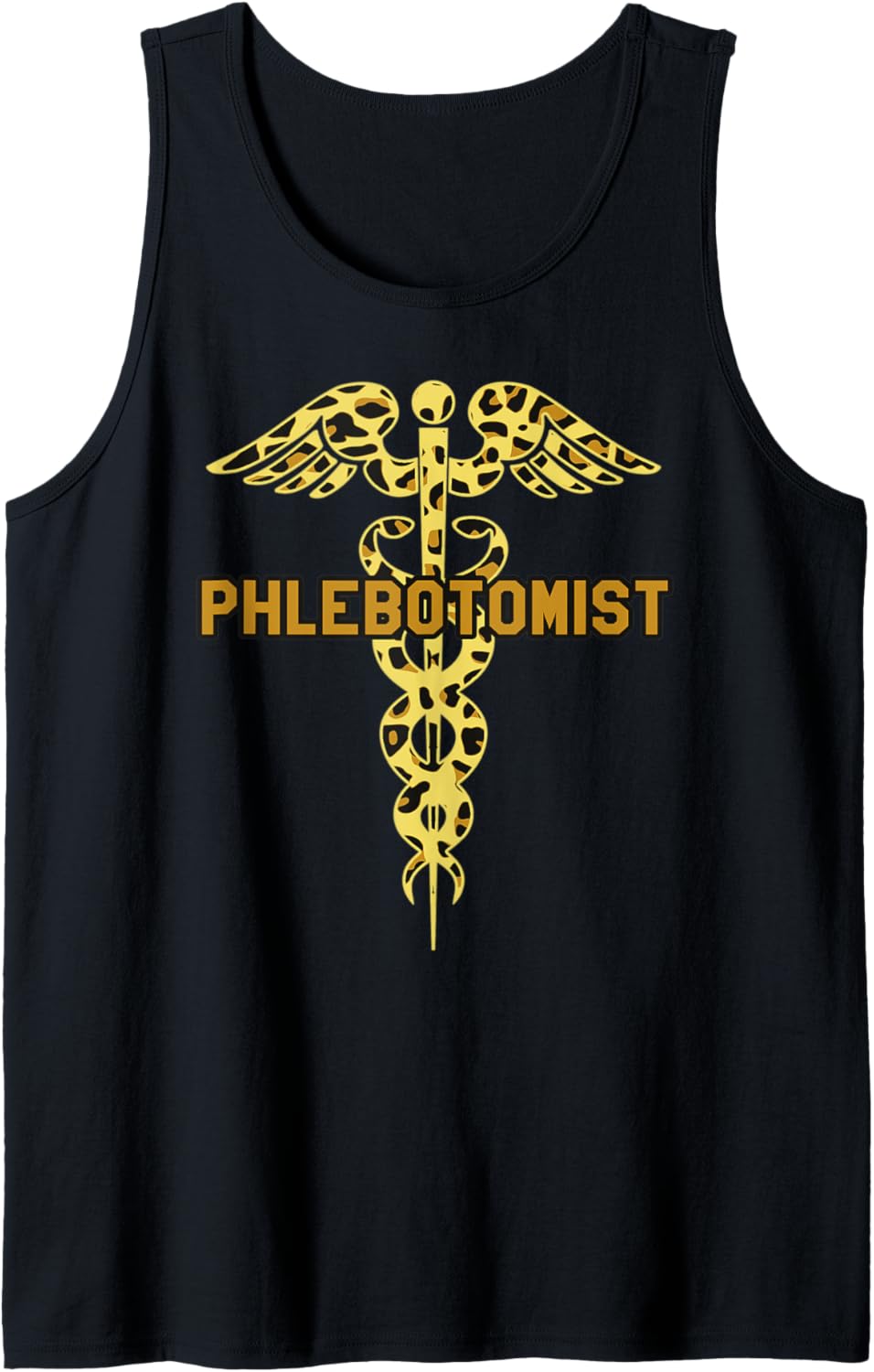 Phlebotomist Cheetah Leopard Print Caduceus Phlebotomy Gifts Tank Top Tank Top High Search Demand Fan Favorite
