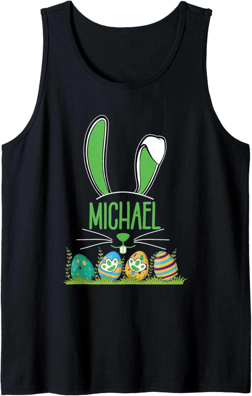 Bunny Matching Family Easter Day Kids Name Michael Tank Top Tank Top | Trending 2025