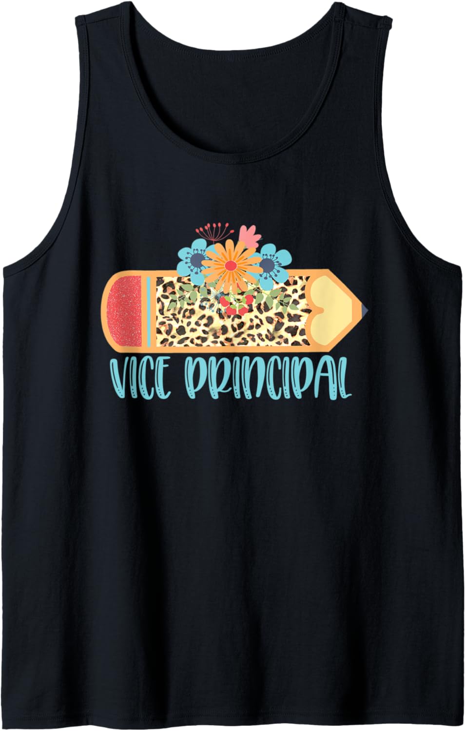 VICE PRINCIPAL Pencil Leopard Cheetah Print Teacher Tank Top Tank Top High Search Demand Gift Ready