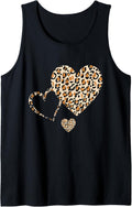 Hearts Love Leopard Cheetah Women s Animal Print Hard Tank Top Tank Top Comfort Fit Gift Ready