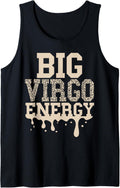 Big Virgo Energy Drip Melanin Women Leopard Cheetah Virgo Tank Top Tank Top Streetwear Style Everyday Wear