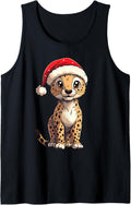 Cheetah Santa Boys Girls Kids Wild Animals Lover Christmas Tank Top Tank Top Streetwear Style Gift Ready