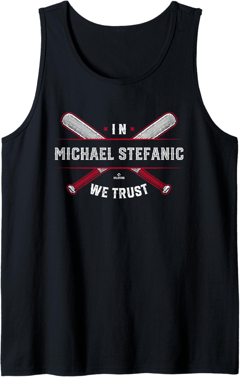 We Trust in Michael Stefanic Los Angeles Baseball MLBPA Tank Top Tank Top | Everyday Casual Wear